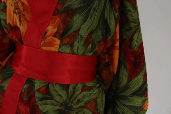 kimono hawai red long 04