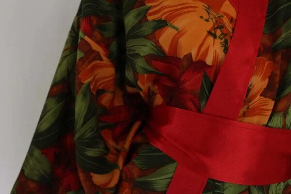 kimono hawai red long 07